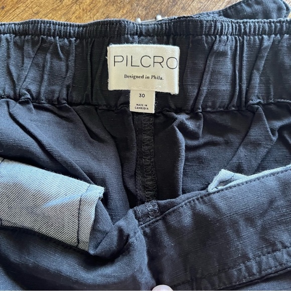 Pilcro by Anthropologie Black Linen Joggers Size 30 - Picture 5 of 8